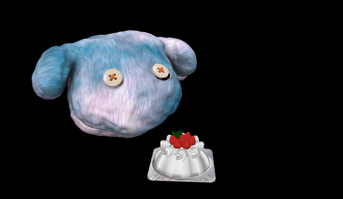 Winter cake & bunny cushion MESH