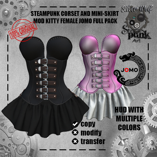 SW - Steampunk Corset and Mini-skirt Mod Kitty FULL PACK (Box)