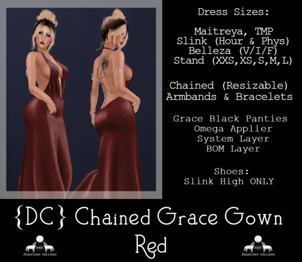 {DC}Chained Grace Gown Red (Please Wear/Add)