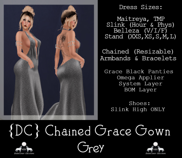 {DC}Chained Grace Gown Grey