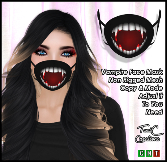 T&C :::Vampire Mask ::: Face Mask *** Limited Time 35L ***