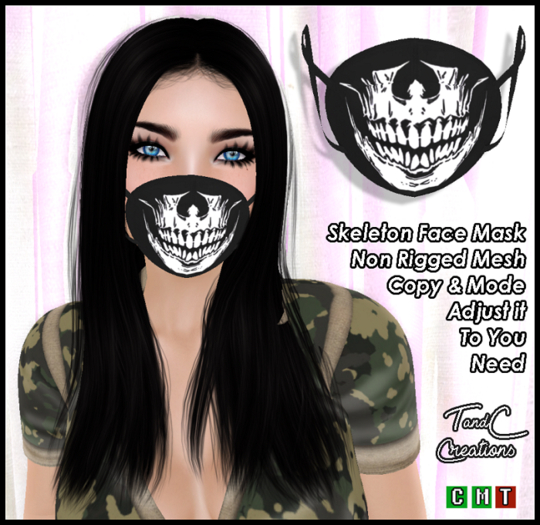 T&C ::: Skeleton Mask ::: Face Mask