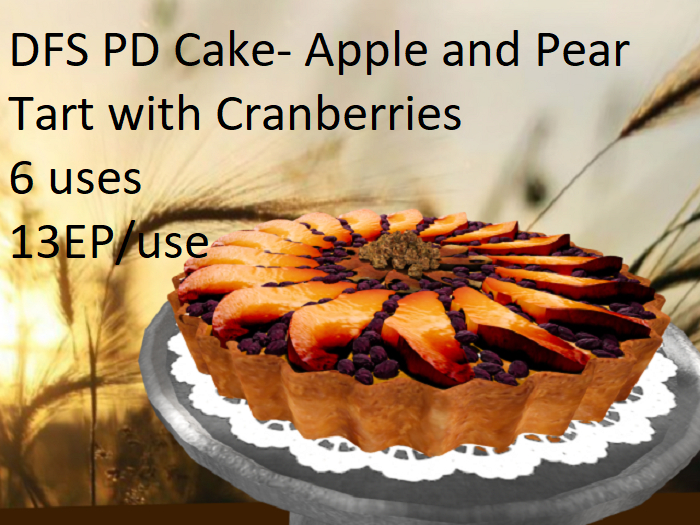 DFS PD Cake - Apple And Pear Tart With Cranberries