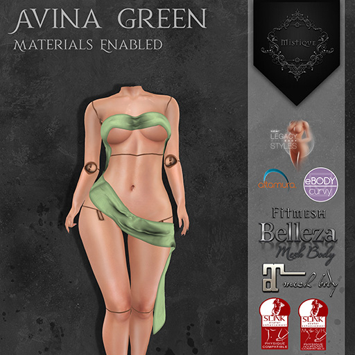**Mistique** Avina Green (wear me and click to unpack)