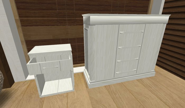 Dresser set 2 - White Paint