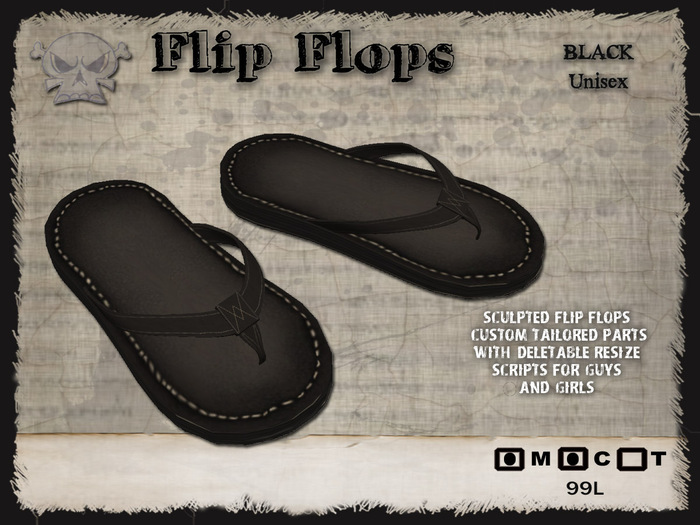 [The Forge] Flip Flops (Black) Box.