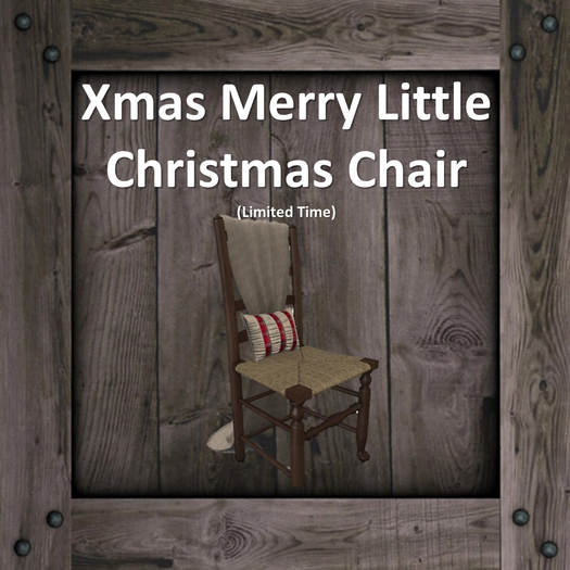 DFS Xmas Merry Little Christmas Chair (Texture)