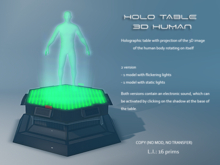 Holo Table 3D Human Box