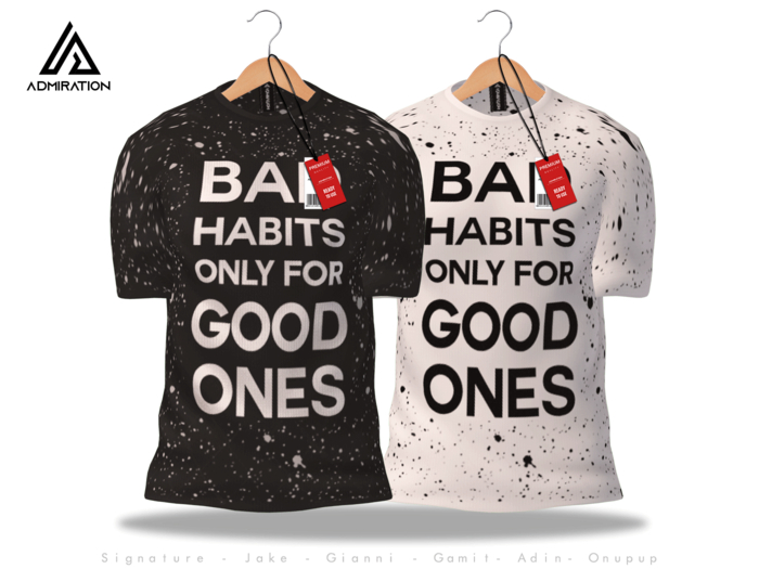 Admiration - Bad Habits Tee Signature Jake Slink