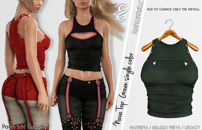 FashionNatic - Nova Top Green - Maitreya, Belleza Freya, Legacy