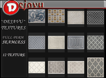 ^Dejavu^ Full Perm Patterned Rug Texture 04
