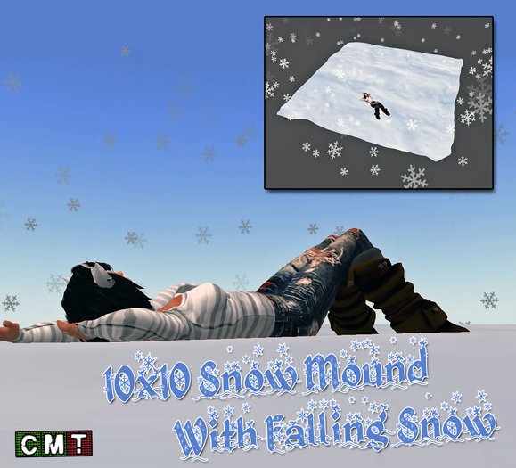 10x10 Snow Mound With Falling Snow (box)