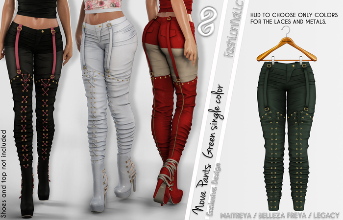 FashionNatic - Nova Pants Green - Maitreya, Belleza Freya, Legacy