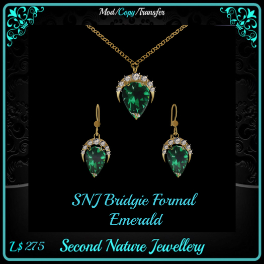 SNJ Bridgie Formal Set Emerald ADD & CLICK!