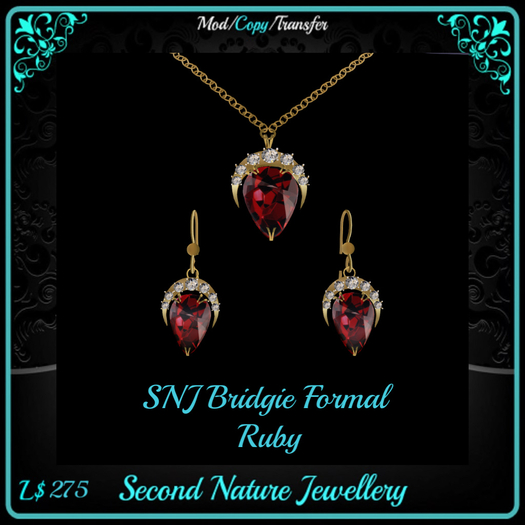 SNJ Bridgie Formal Set Ruby ADD & CLICK!