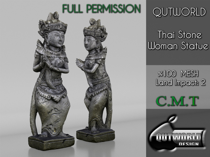 .::QUTWORLD Thai Stone Woman Statue::.FP Unpack (ADD)