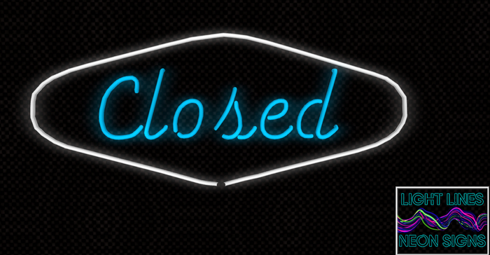 Closed Las Vegas Neon Sign
