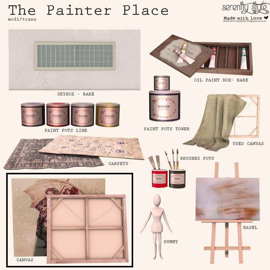 Serenity Style- The Painter Place- Paint Pots Tower