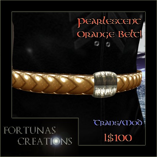 ~FC~ Pearlescent Orange Belt Transfer/Mod