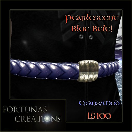 ~FC~ Pearlescent Blue Belt Transfer/Mod