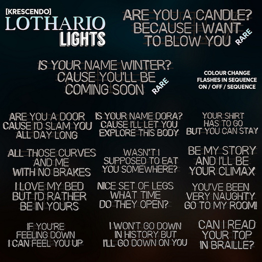 Second Life Marketplace - [Kres] Lothario Lights - Winter - RARE