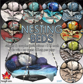 Trompe Loeil - Nesting Bed Burlap