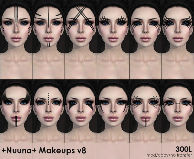 +Nuuna+ tattoo makeups v8