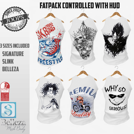 JOOPS - WHITE TOP FATPACK (ADD TO UNBOX)