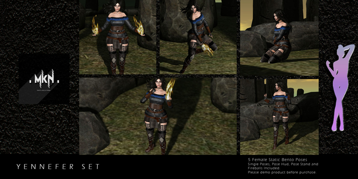 . MKN . Yennefer Set Poses (Fatpack)