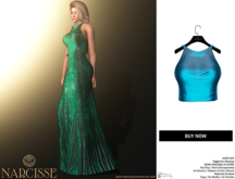 -Narcisse- ADD Avery Silk Top - Azure