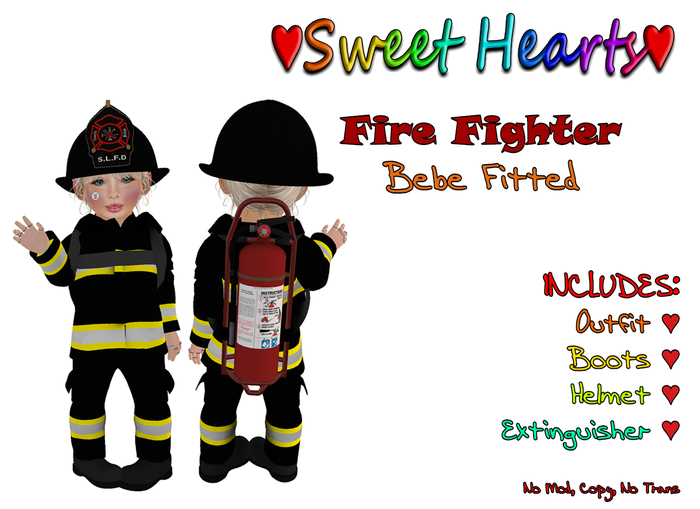 {SH} Fire Fighter Black (Bebe Fitted)