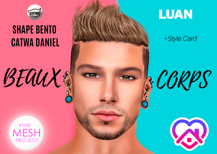 ::BEAUX CORPS:: MALE SHAPE LUAN [Head Catwa Daniel]