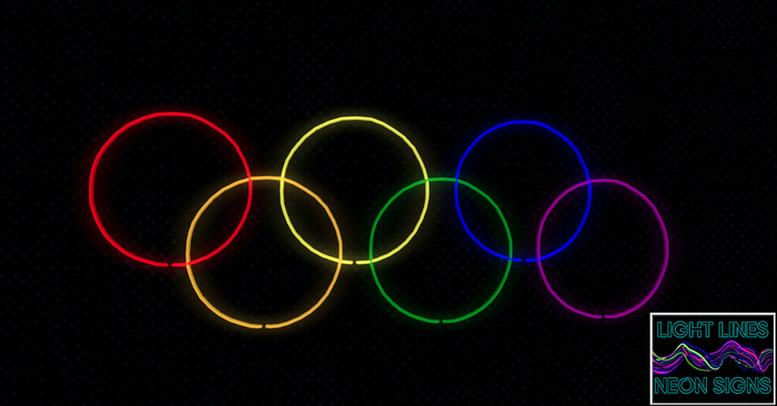 LGBTQ+ Pride Rings Neon Sign