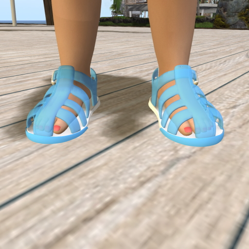 JJ's Advanced Resizer Sky Blue Jelly Sandles