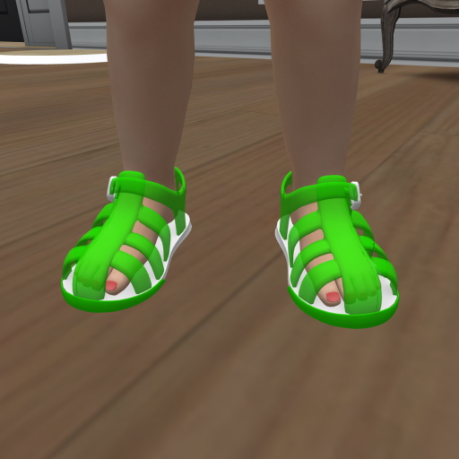 JJ's Advanced Resizer Green Jelly Sandles