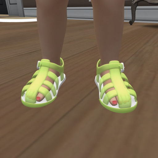 JJ's Advanced Resizer Spring Green Jelly Sandles