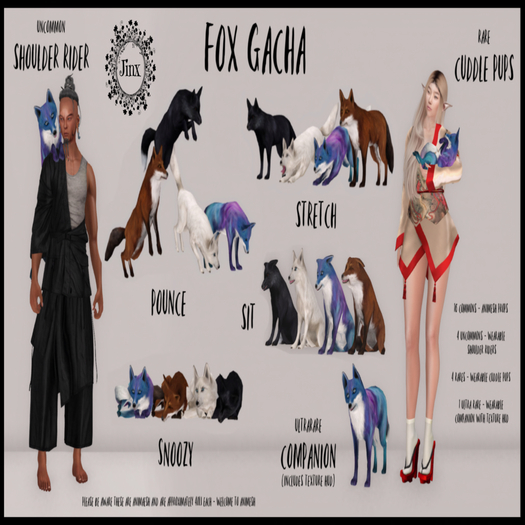 Jinx : Fox Gacha - Snoozy Black - REZZ to Unpack
