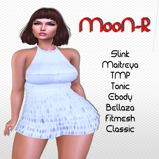 MooN-R Cleom Mini Dress Bulut
