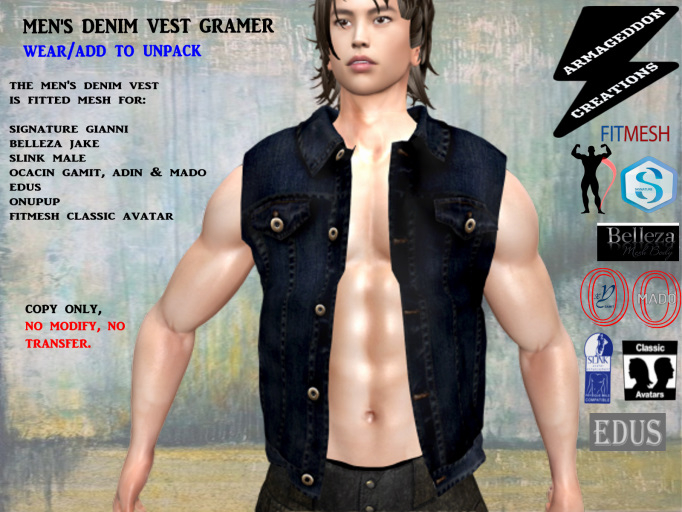 DENIM VEST GRAMER 200526