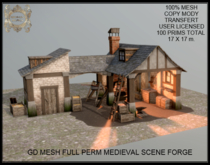 GD MESH FULL PERM MEDIEVAL SCENE FORGE