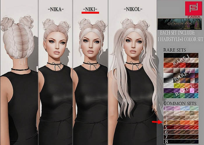-FABIA- Mesh Hair   <Niki> Ginger set 4
