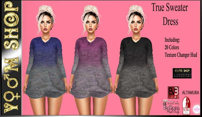 YM SHOP_True Sweater Dress