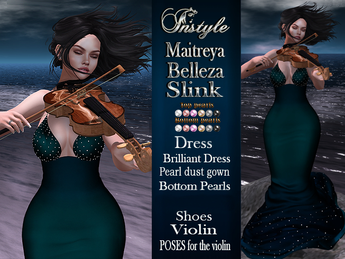 50% Sale InStyl-Evening violin -Set Complete - Slink, Maitreya,Belleza
