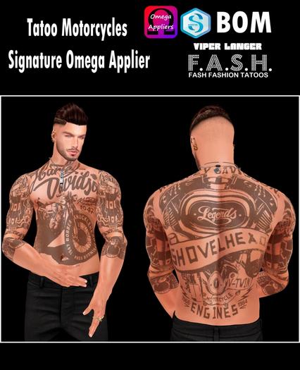 F.A.S.H VIPER Tatoo Motorcycles Omega Applier BOM