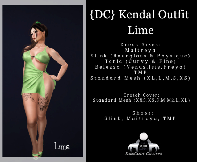 {DC}Kendal Outfit Lime
