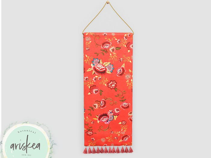 Ariskea[Moonin] Embroidery Hanging Decor[Red]