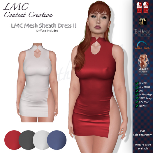 LMC Mesh - Sheath Dress II - Textures Included