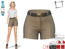 Dae Obj FBX For Women's Summer Shorts With Belt Slink, Maitreya, Ocacin Voluptuous, Belleza, Tonic