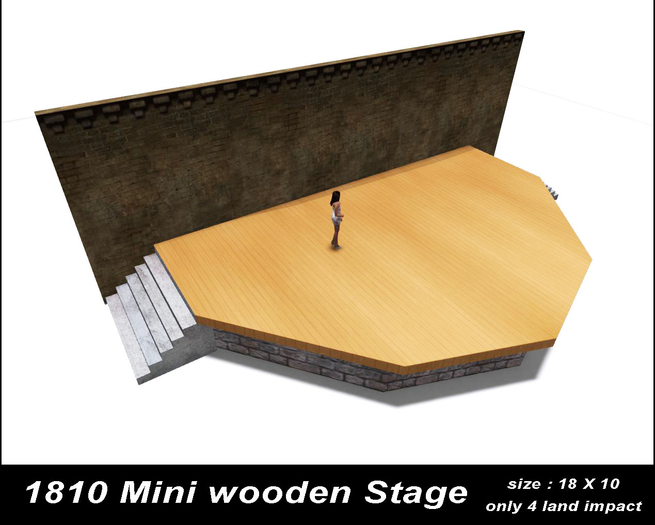 1810 Mini Wooden Stage  