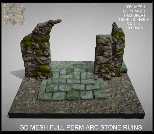 GD MESH FULL PERM ARC STONE RUINS